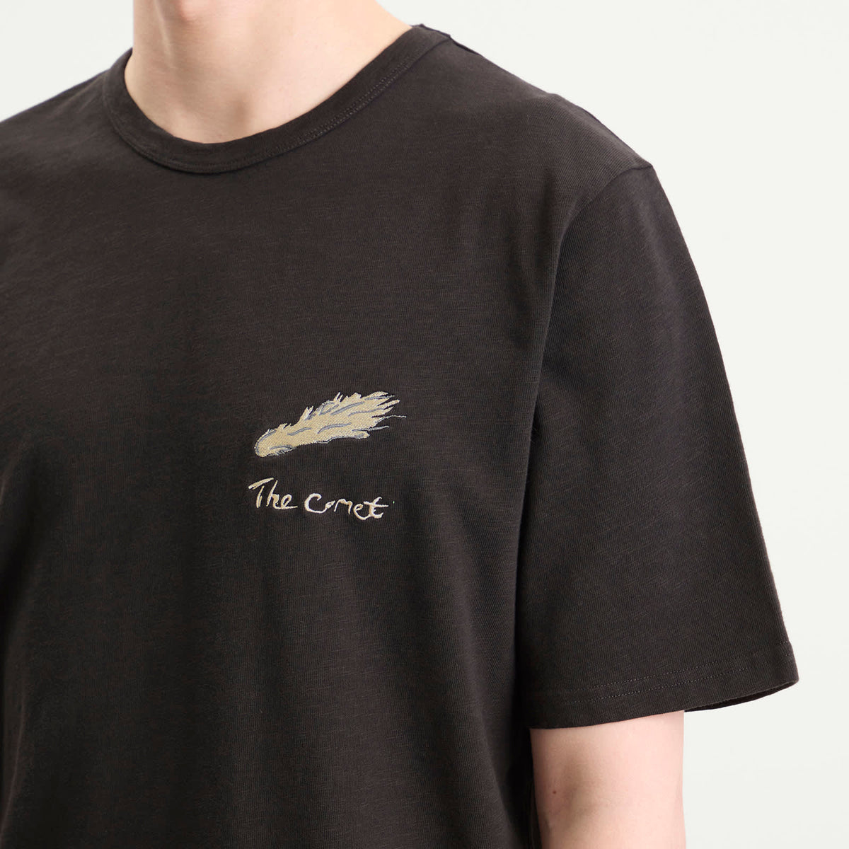 Folk Slub Embroidery T-Shirt