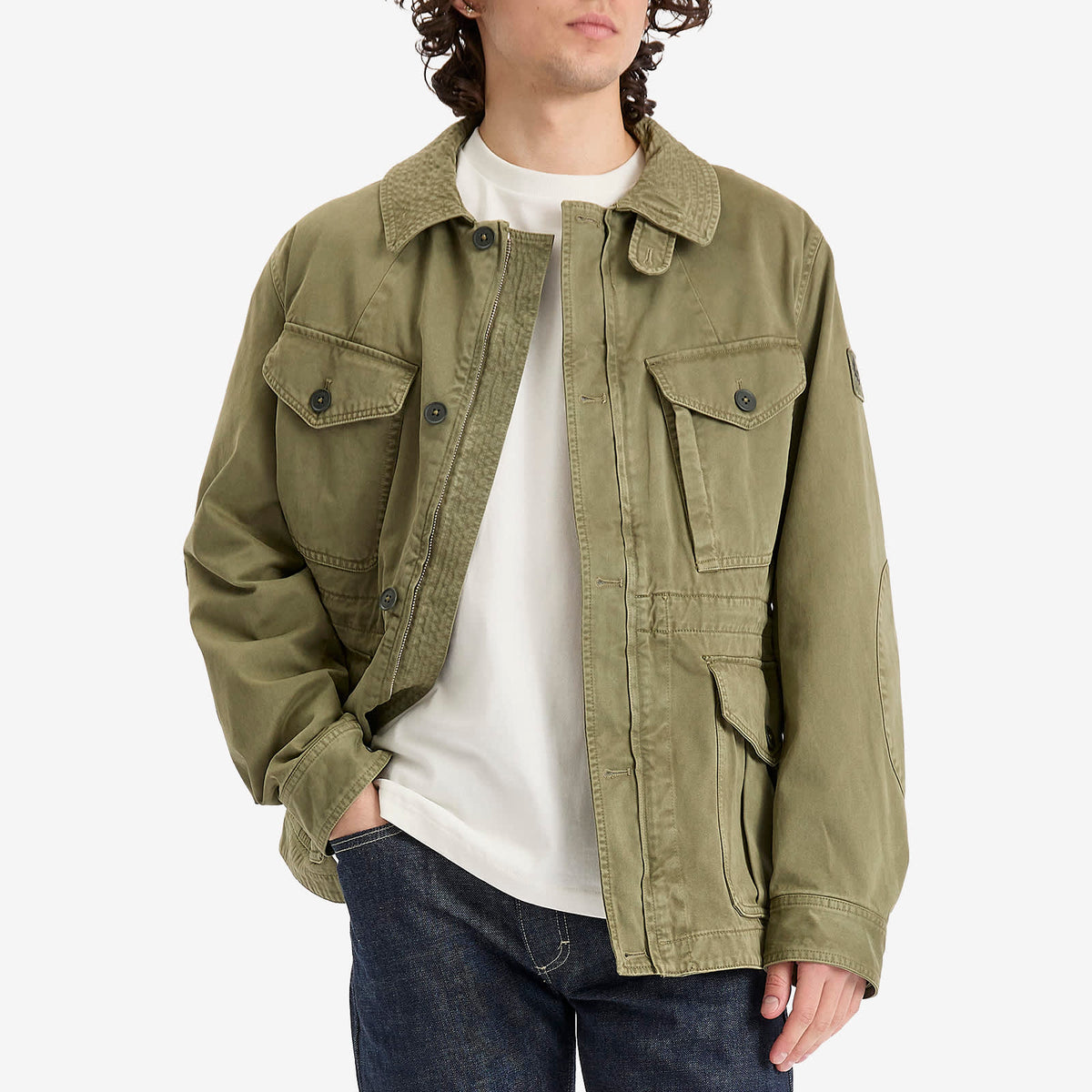 Belstaff Cotton Sateen Field Jacket