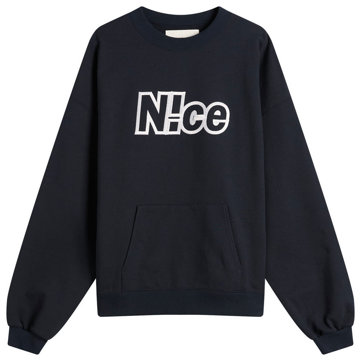 N!ce Embroidered Logo Sweatshirt