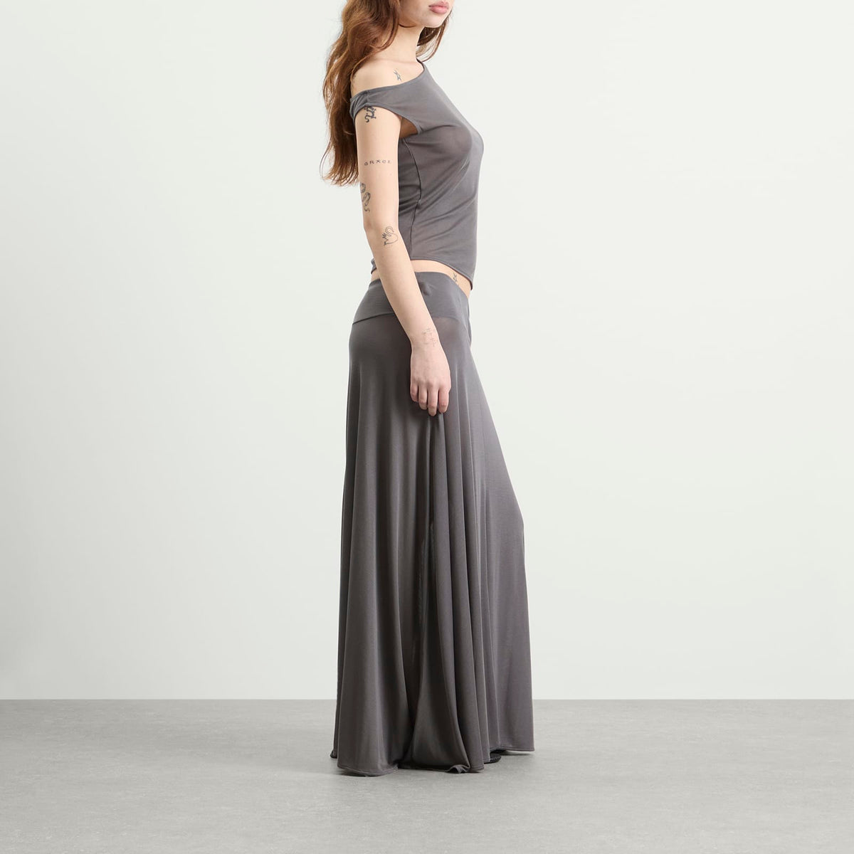 St. Agni Fluid Jersey Skirt