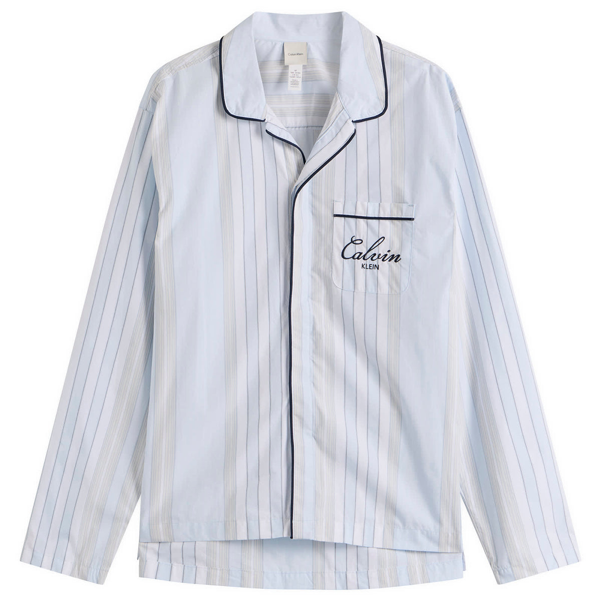 Calvin Klein Poplin Script Button Down Pyjama Top