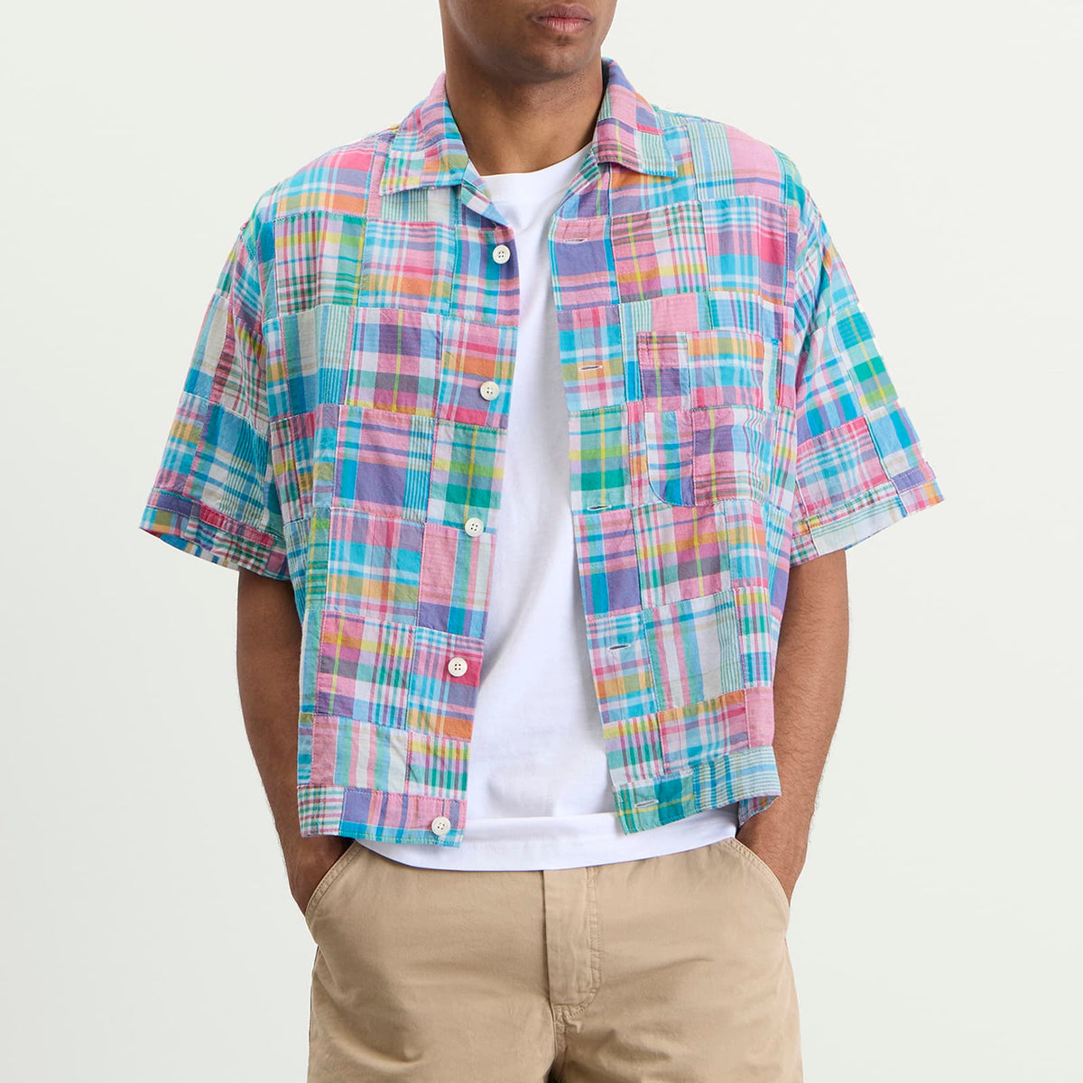 Beams Plus Patchwork Madras Cabana Shirt