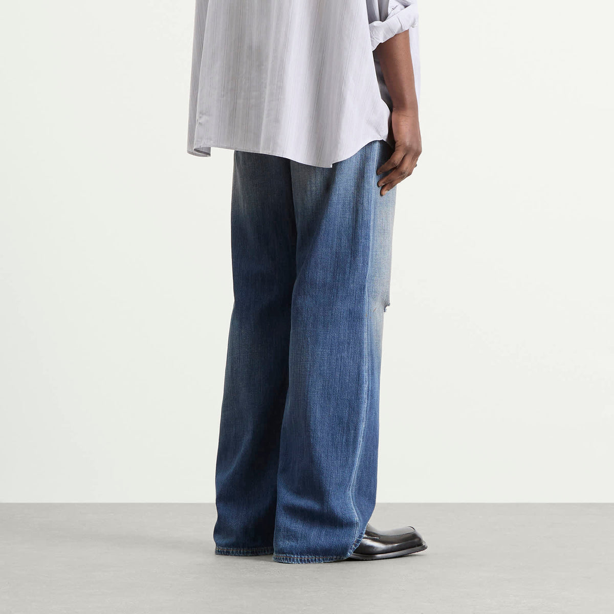 Acne Studios 2021 Blue Trafalgar Wide Leg Jeans