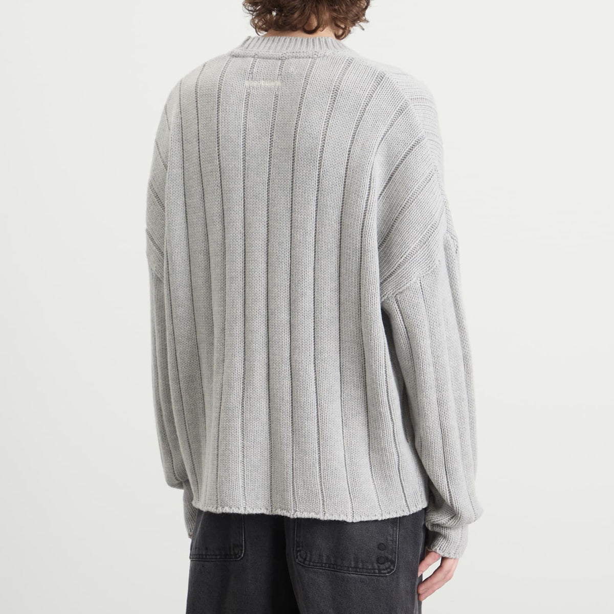 about:blank Large Rib Knit Crew