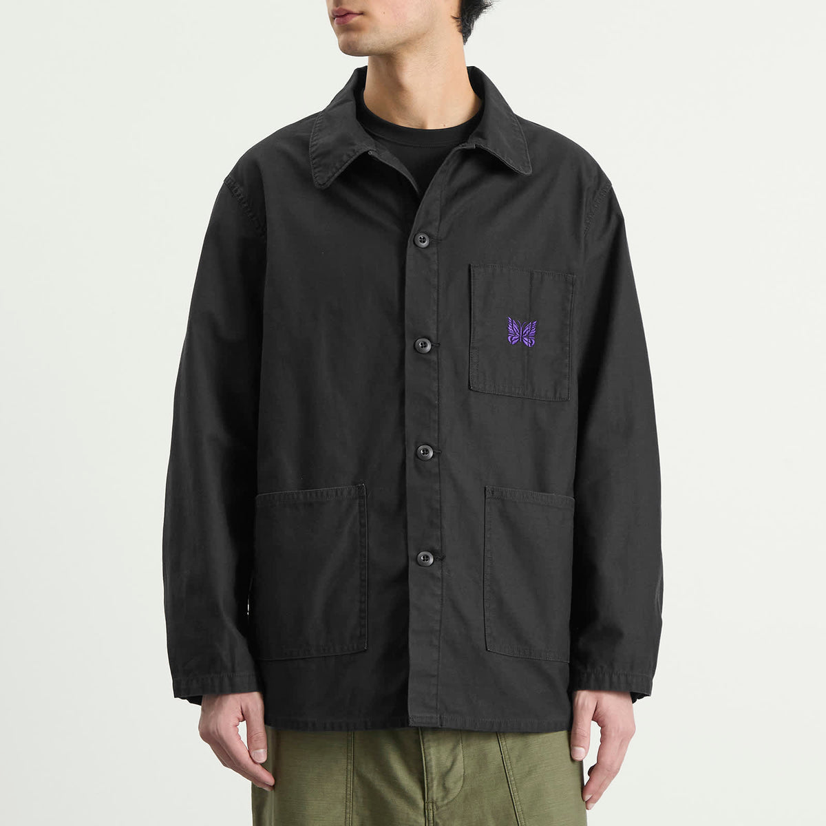 Needles Reversed Sateen Coverall Jacket