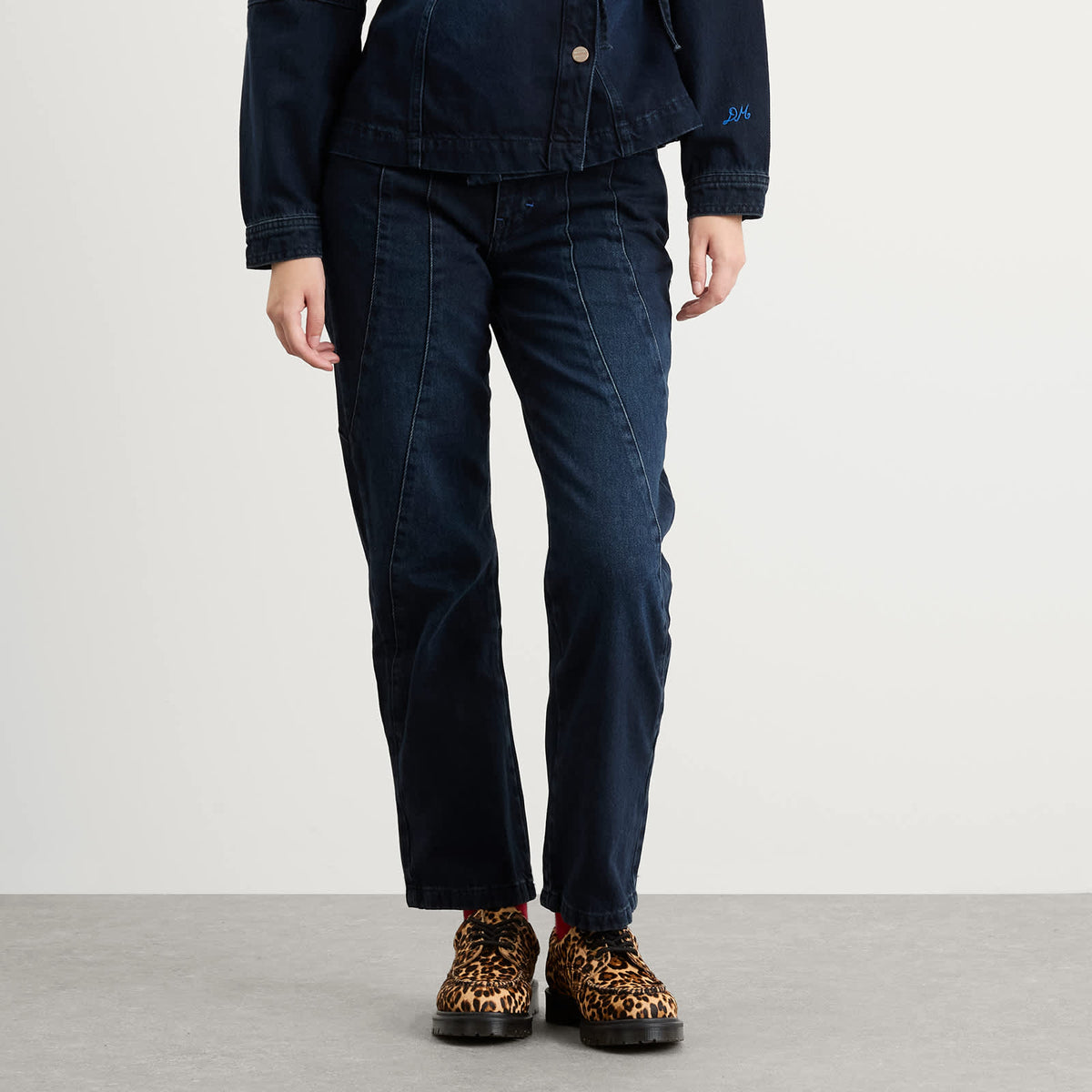 Damson Madder Juli Wavy Seams Jeans