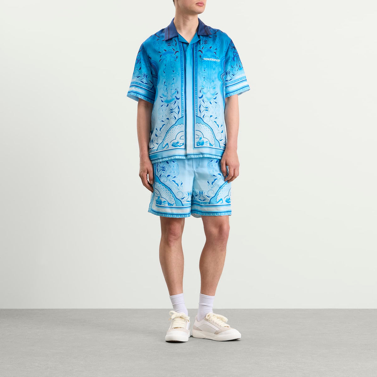 Casablanca Egyptian Rug Silk Shorts