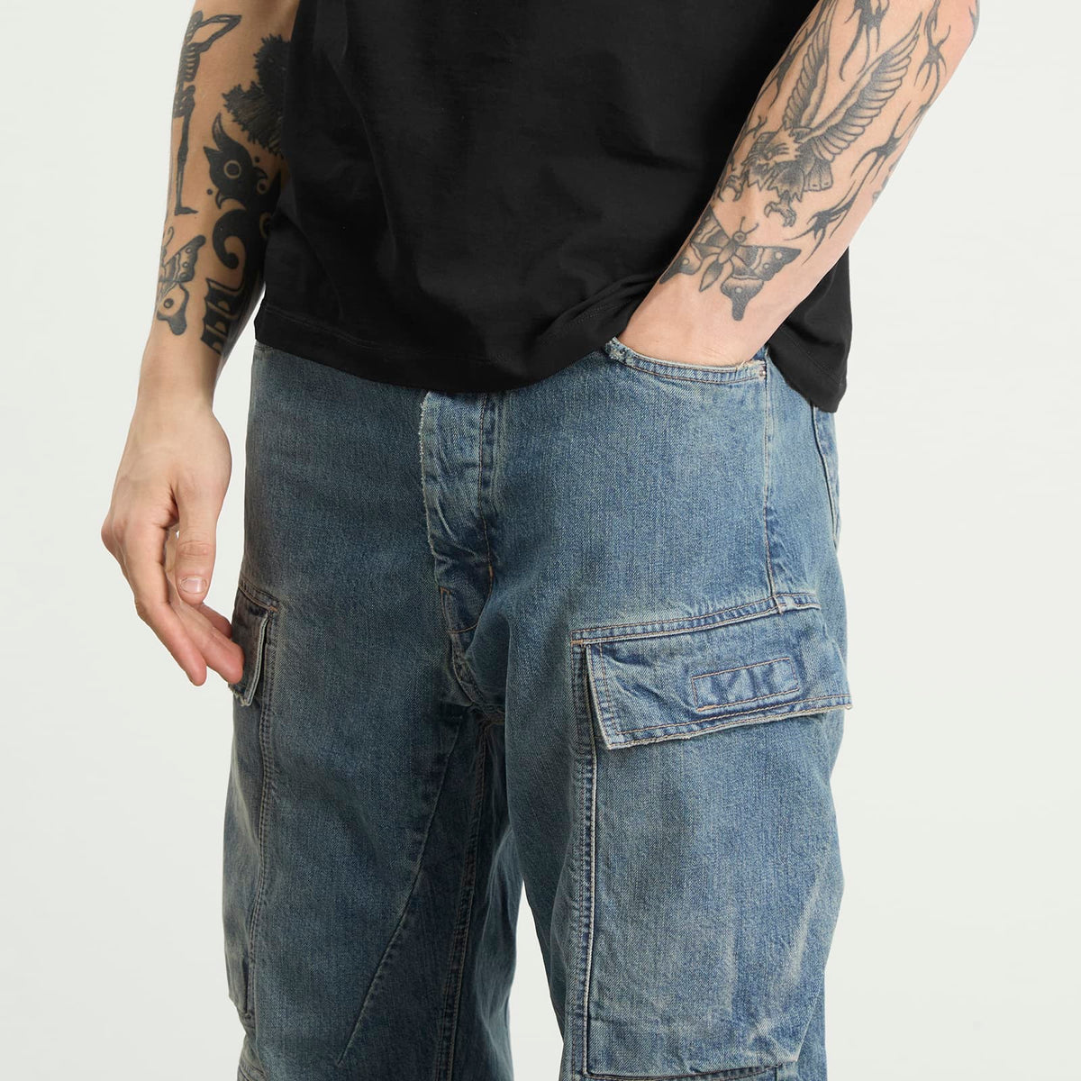 Rick Owens DRKSHDW Double Cargo Jeans
