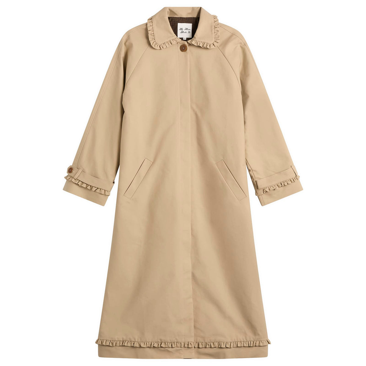 My Mum Made It Tailored Gather Trench Coat