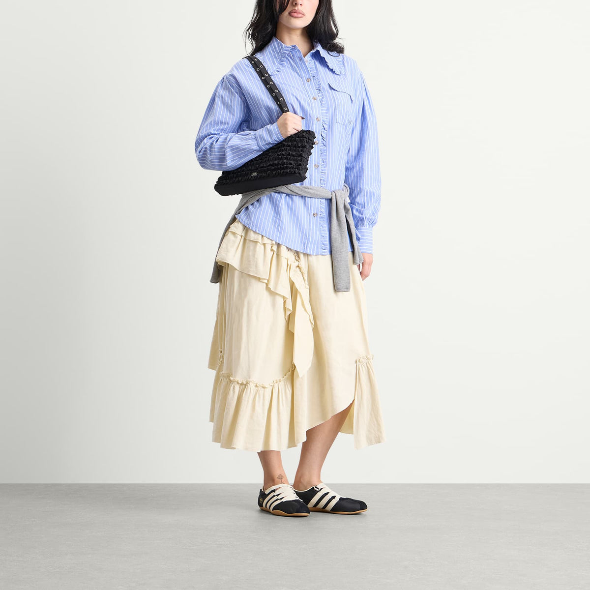 Damson Madder Kendall Ruffle Shirt