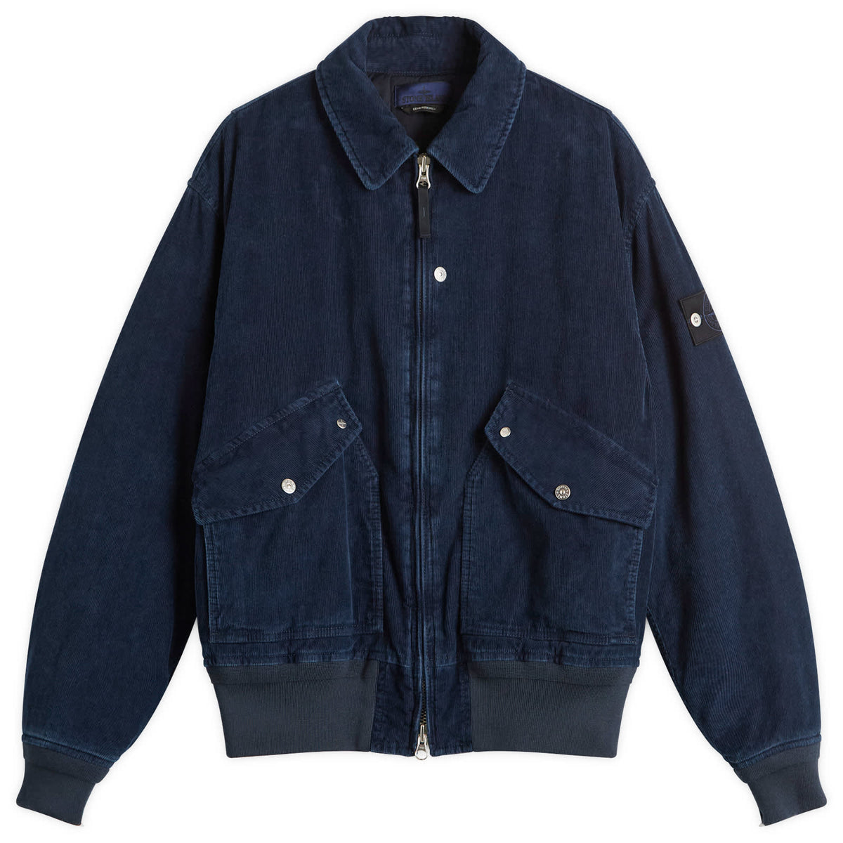 Stone Island Indigo Micro Corduroy Work Jacket