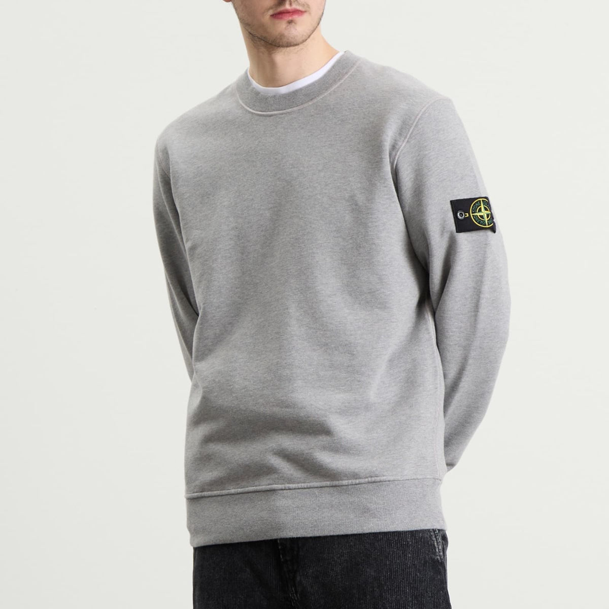 Stone Island Garment Dyed Crew Neck Sweatshirt