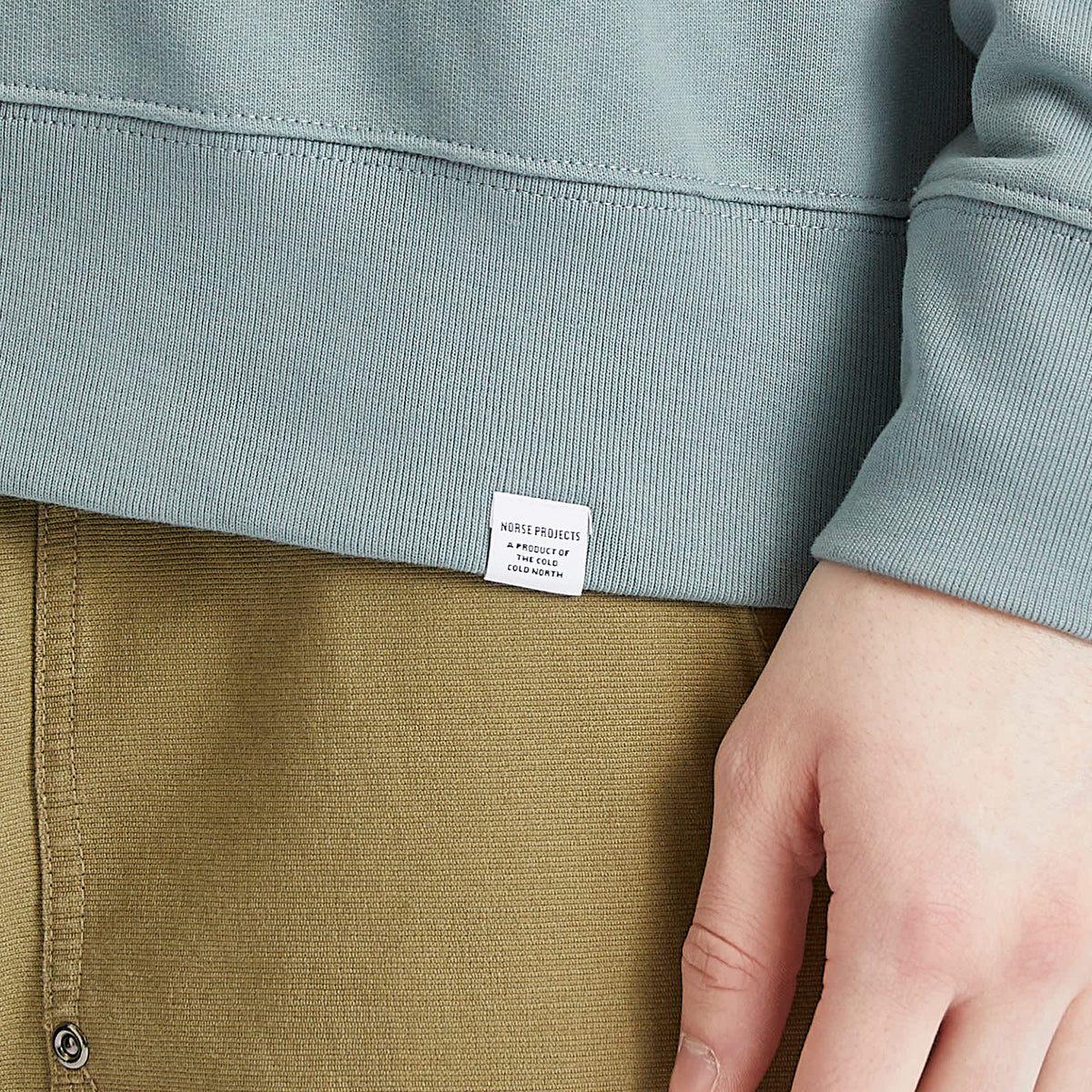 Norse Projects Ketel Relaxed Logo Half Zip Sweatshirt