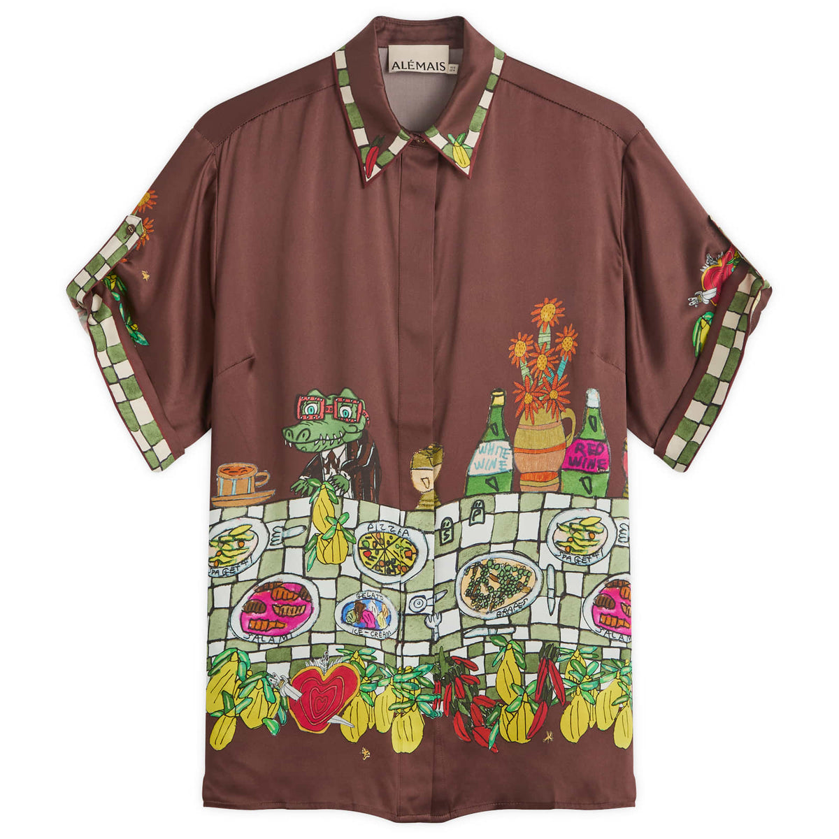 ALÉMAIS Fredo Silk Shirt