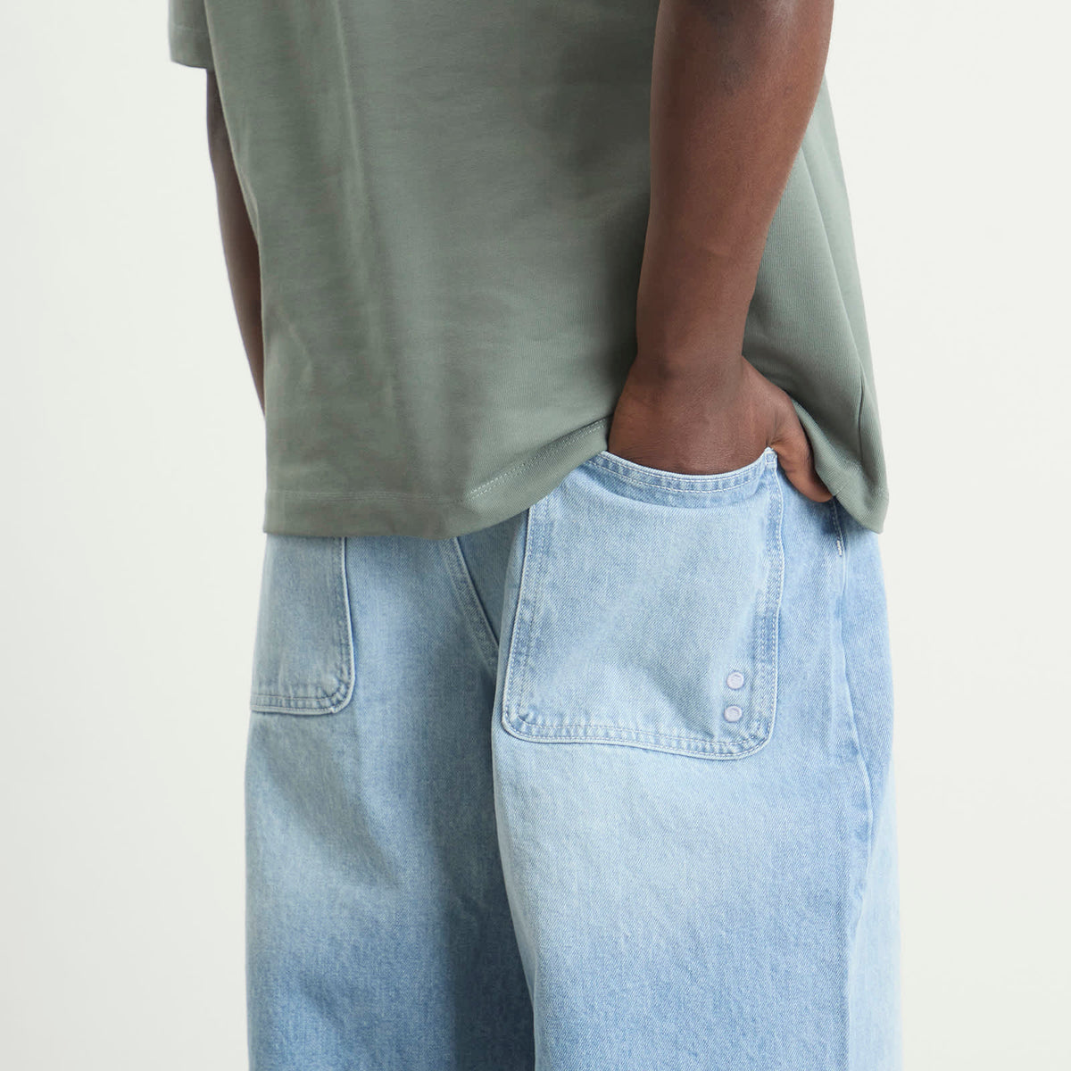 about:blank Wide Leg Denim