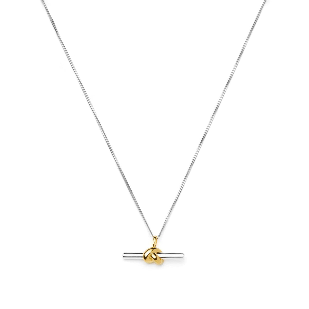Missoma x Lucy Williams T-Bar Knot Pendant Necklace