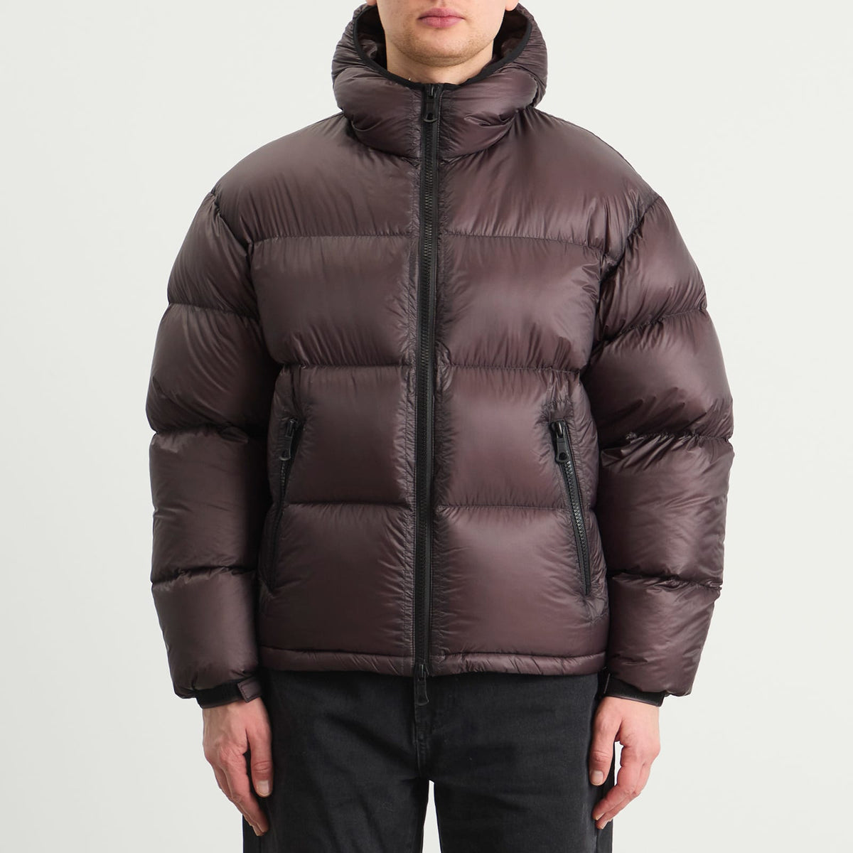 MKI Translucent Hooded Bubble Jacket