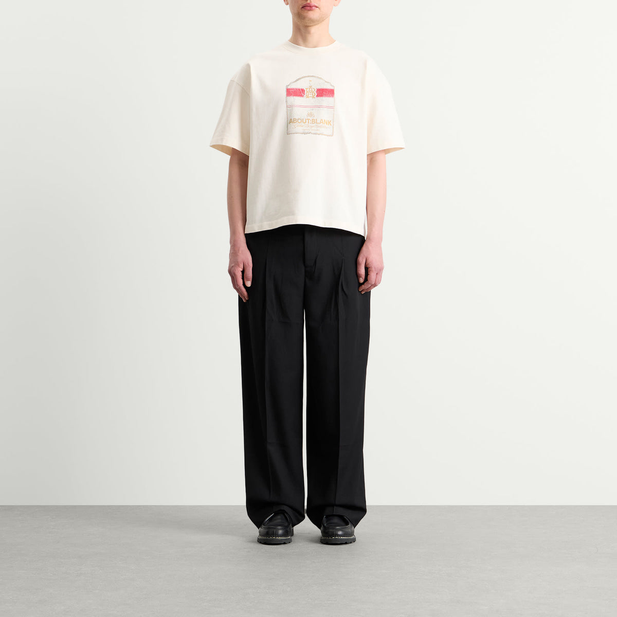 about:blank Tailored Wide Leg Trouser