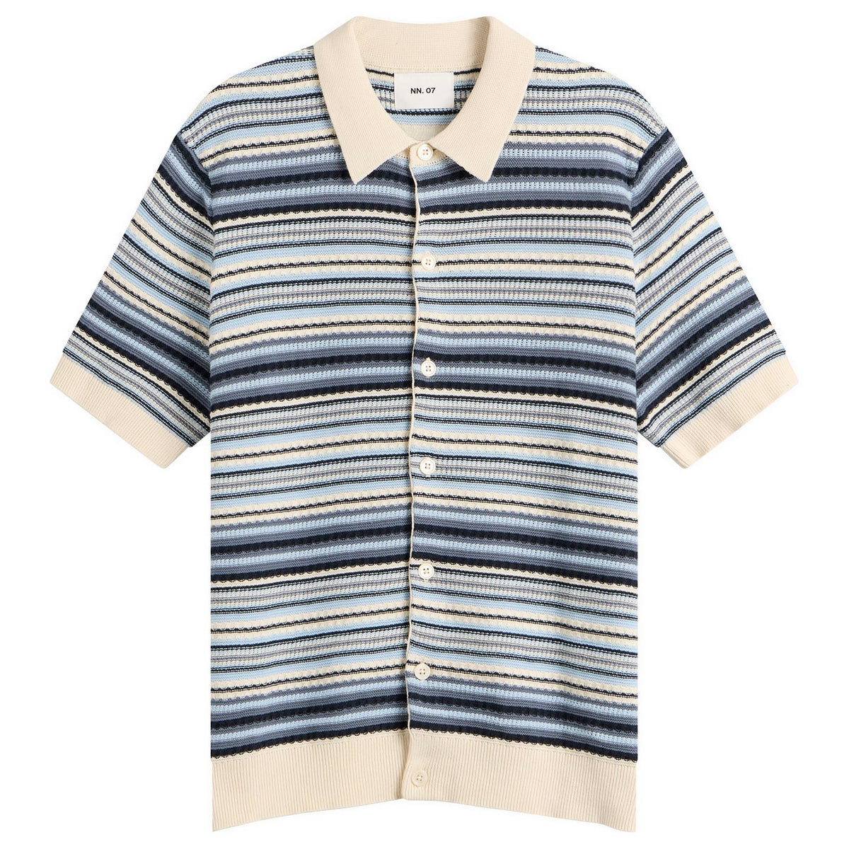 NN07 Nolan Stripe Polo Cardigan