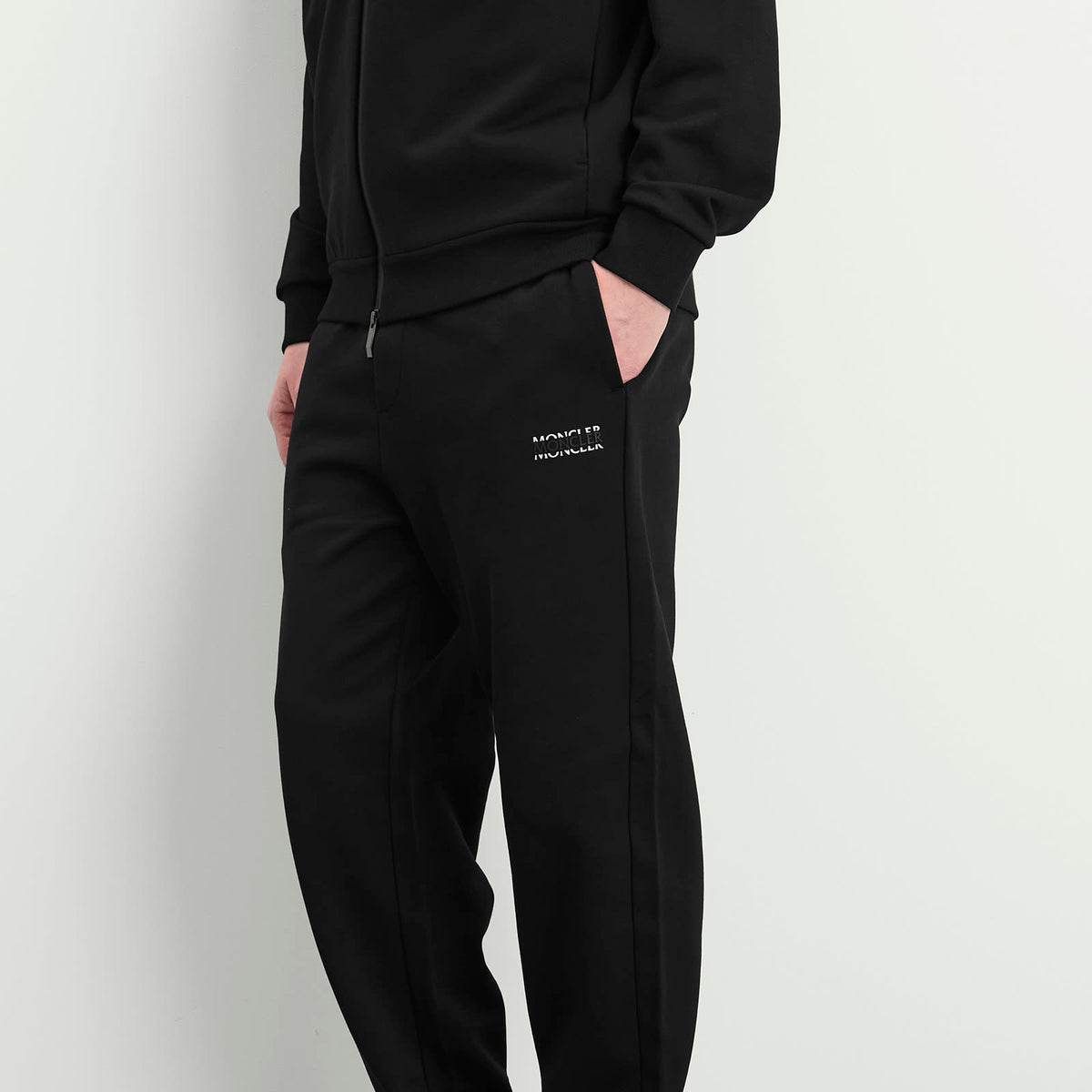 Moncler Stripe Logo Sweatpants