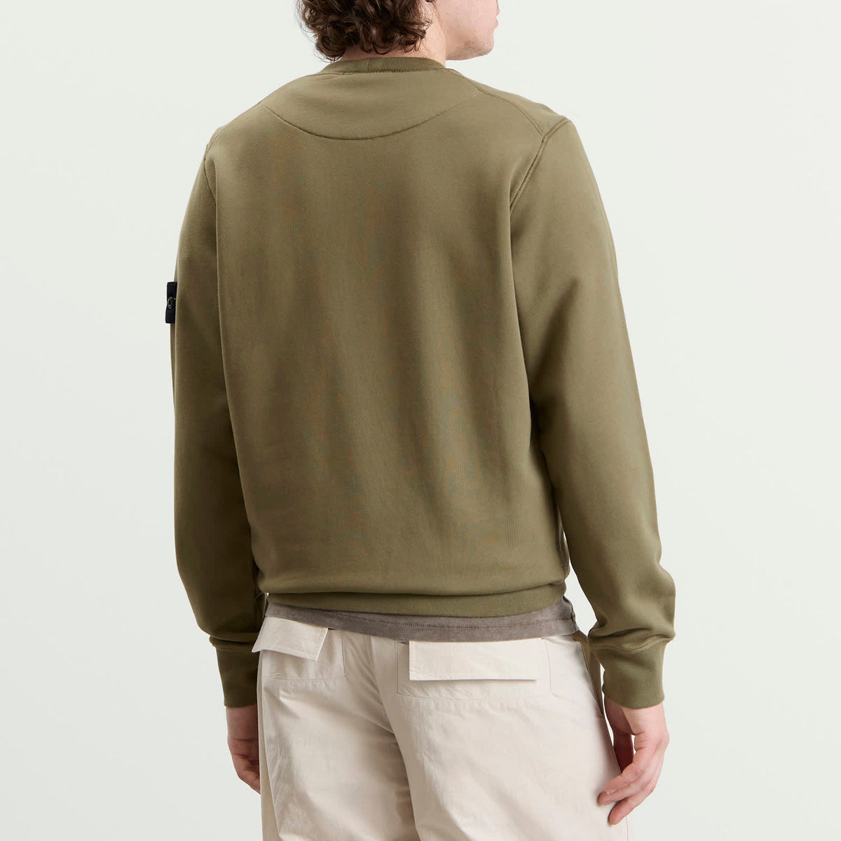 Stone Island Organic Cotton Fleece Sweatshirt
