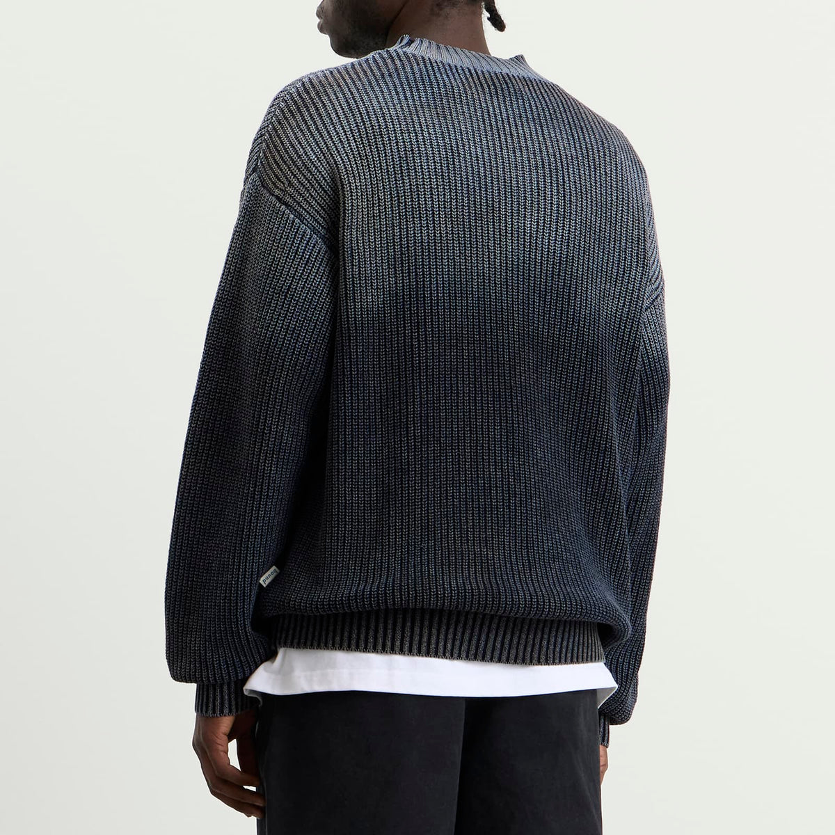 Bound Spray Wash Cropped Knit Jumper