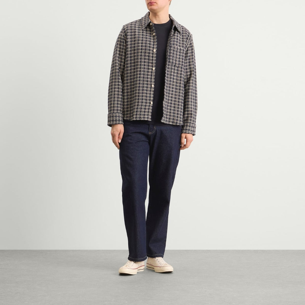 Folk Contrast Sleeve T-Shirt