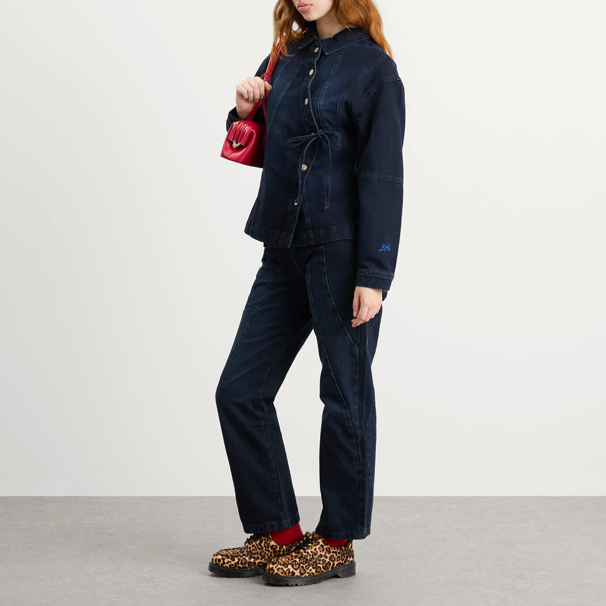 Damson Madder Juli Wavy Seams Jeans