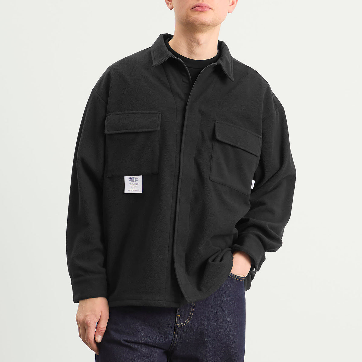 WTAPS Poly Fleece Back Motif Overshirt
