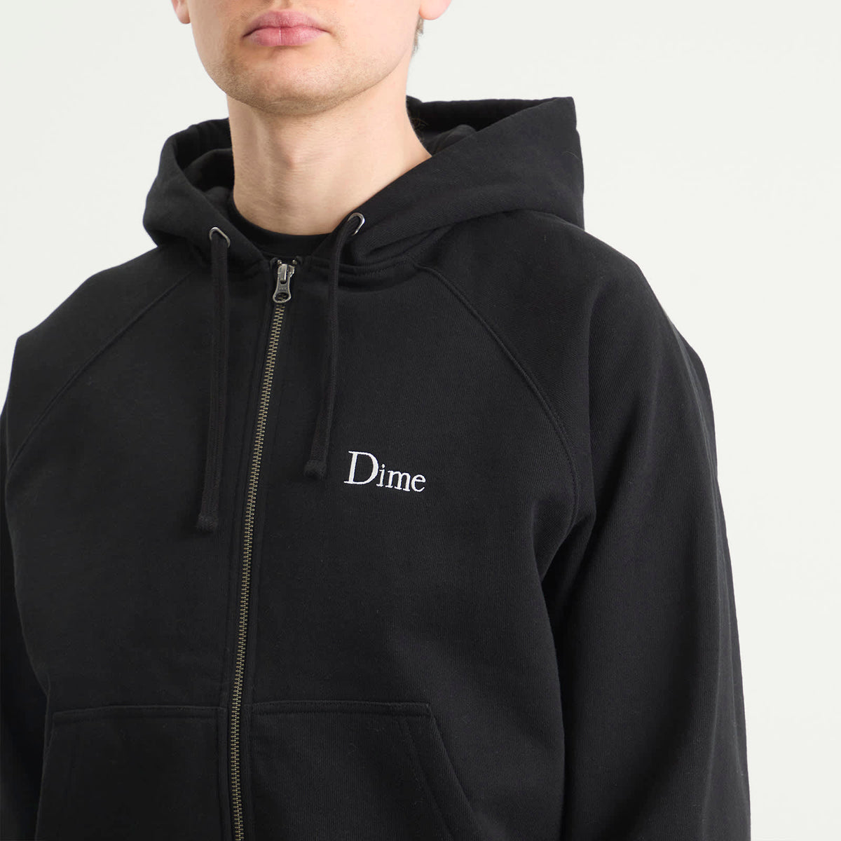Dime Classic Small Logo Zip Hoodie