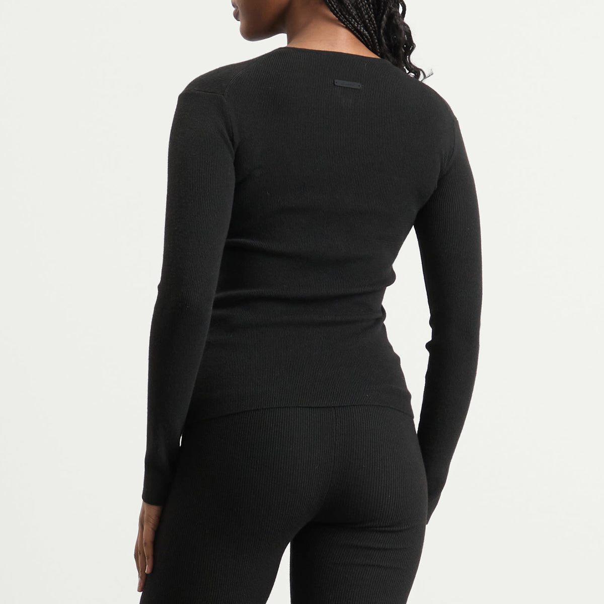 Fear of God ESSENTIALS Signature Rib Knit Long Sleeve Zip Up
