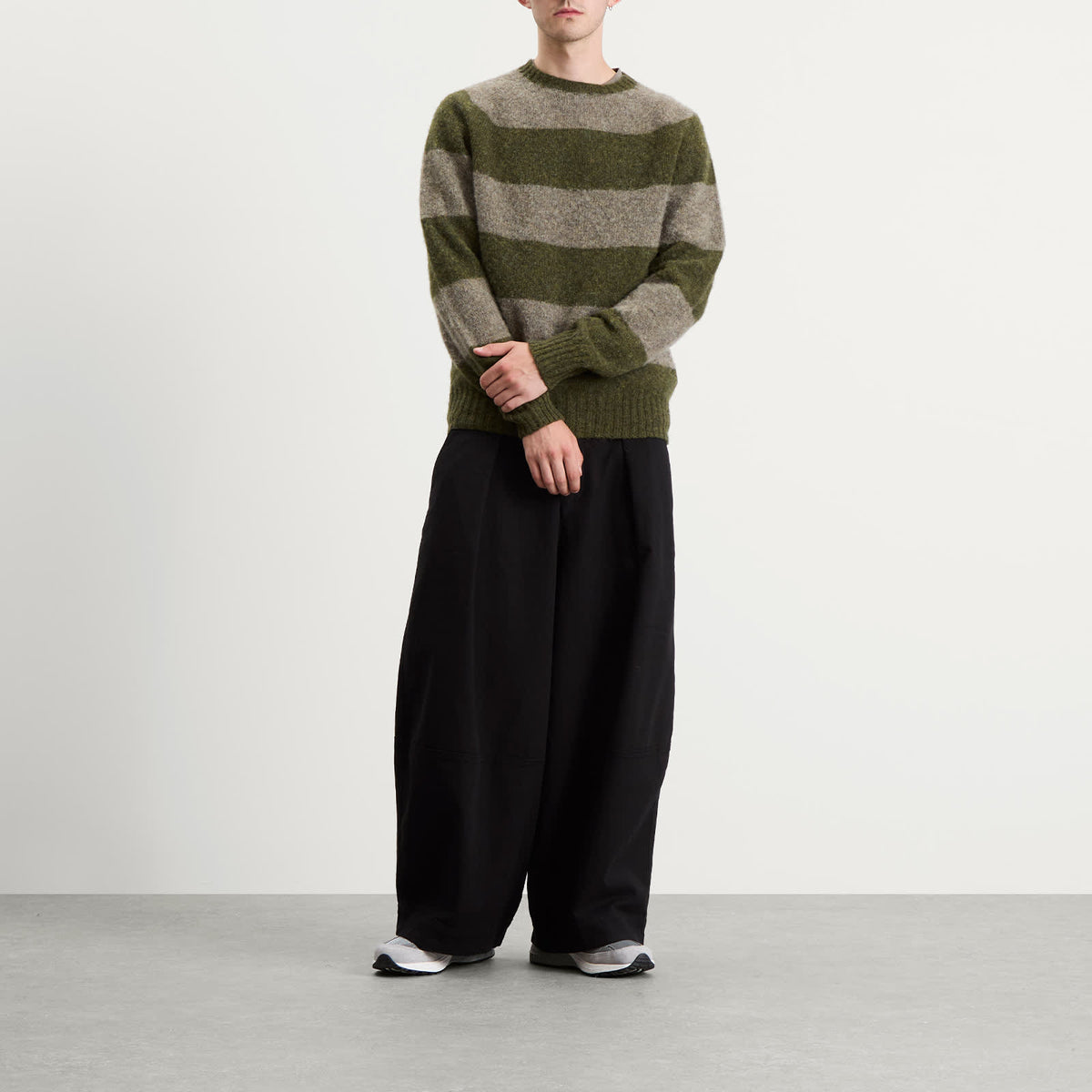 YMC Suedehead Stripe Jumper