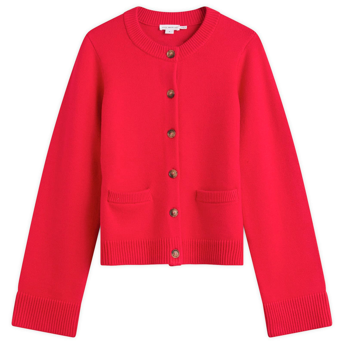 Good American Button Front Knit Cardigan