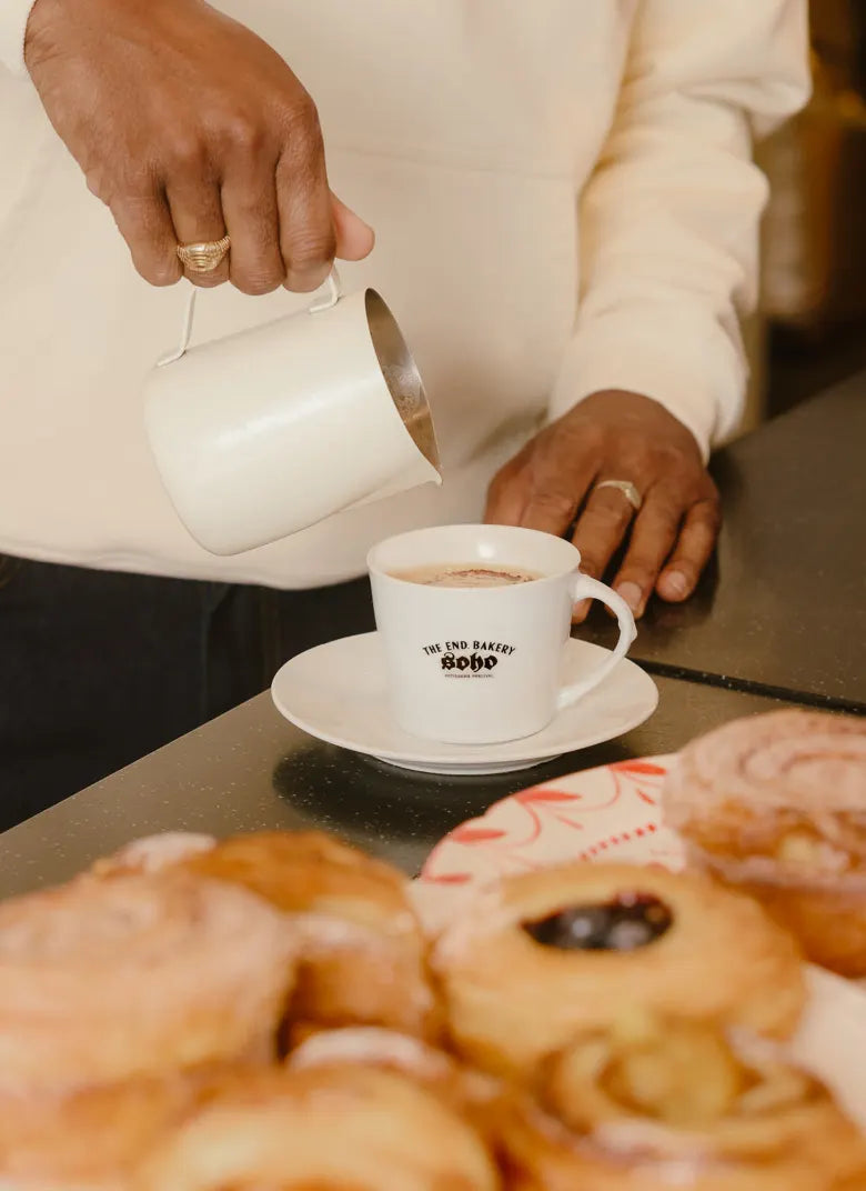 Man pouring a coffee