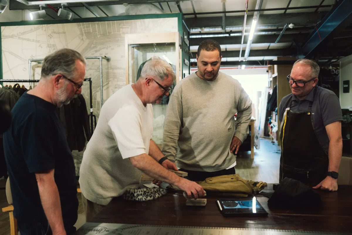 Image of Shaun Crawford at the Barbour factory in South Shields