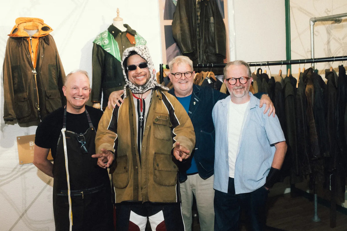 Image of Shaun Crawford at the Barbour factory in South Shields