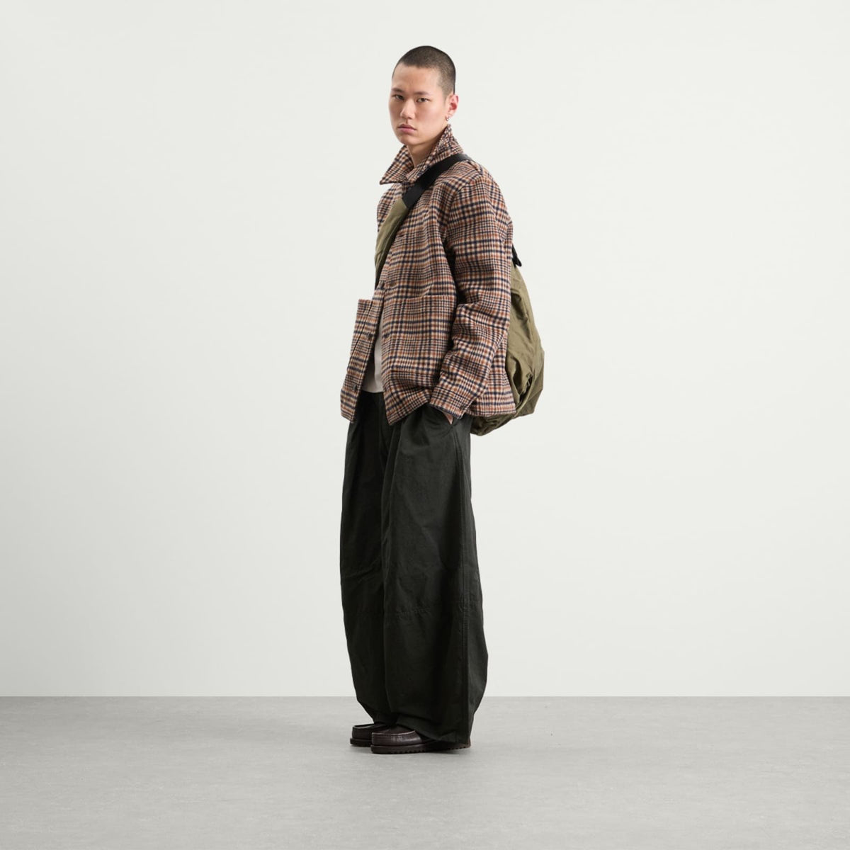 Bound Wool Button Jacket