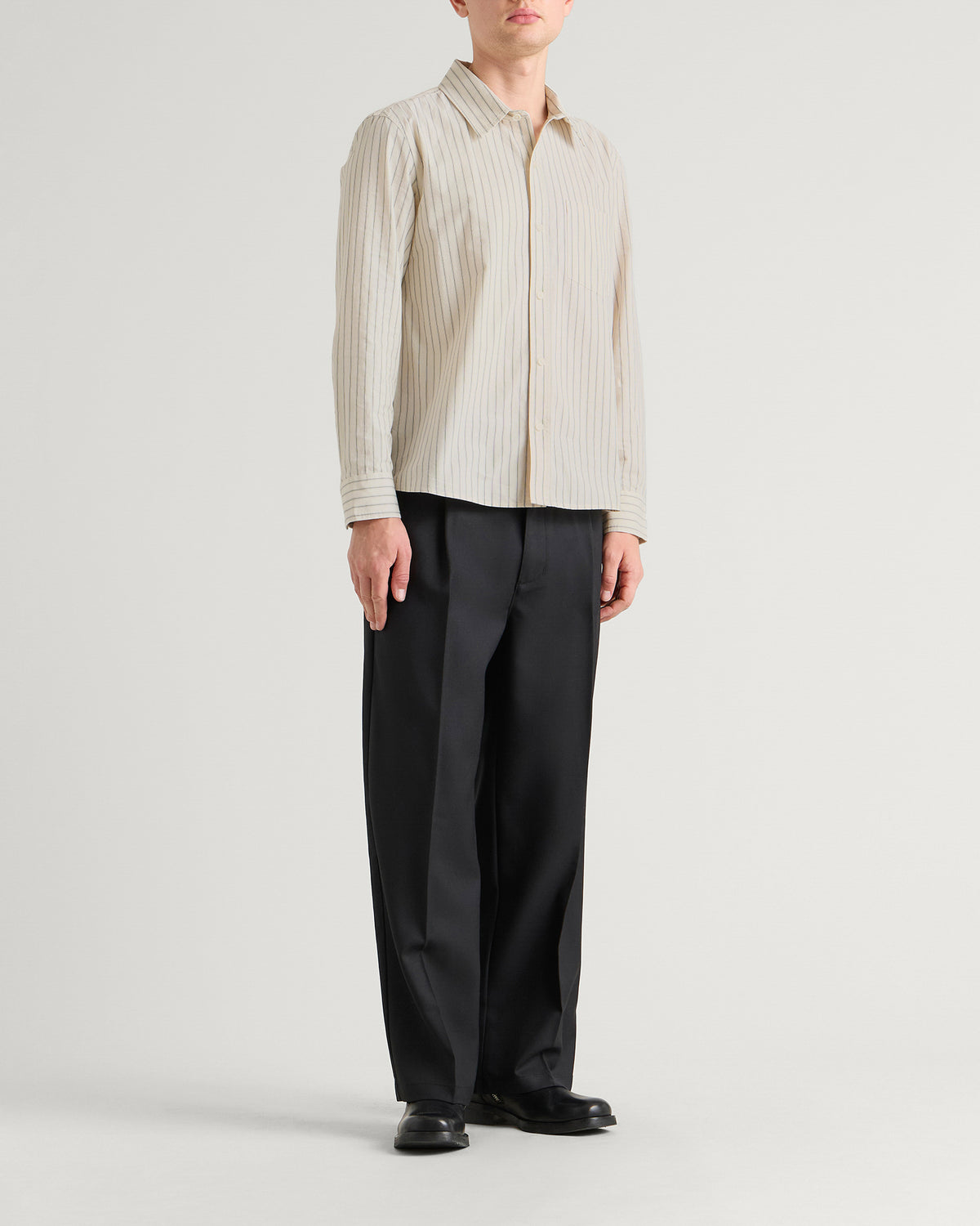 Corridor Poplin Stripe LS