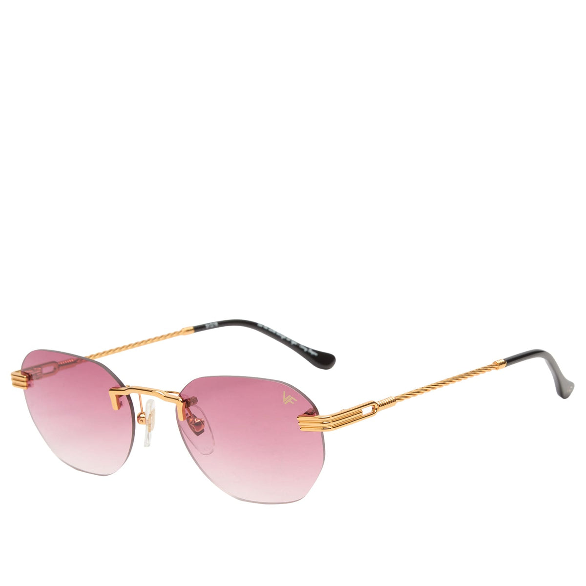 Vintage Frames Company Detroit Player Rimless Sunglasses