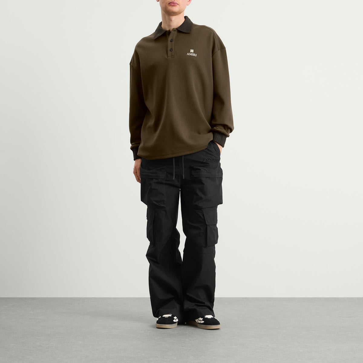 AMIRI MA Oversized Long Sleeve Polo