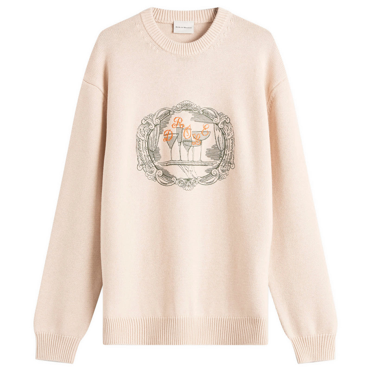 Drôle de Monsieur Cocktail Tray Knitted Jumper