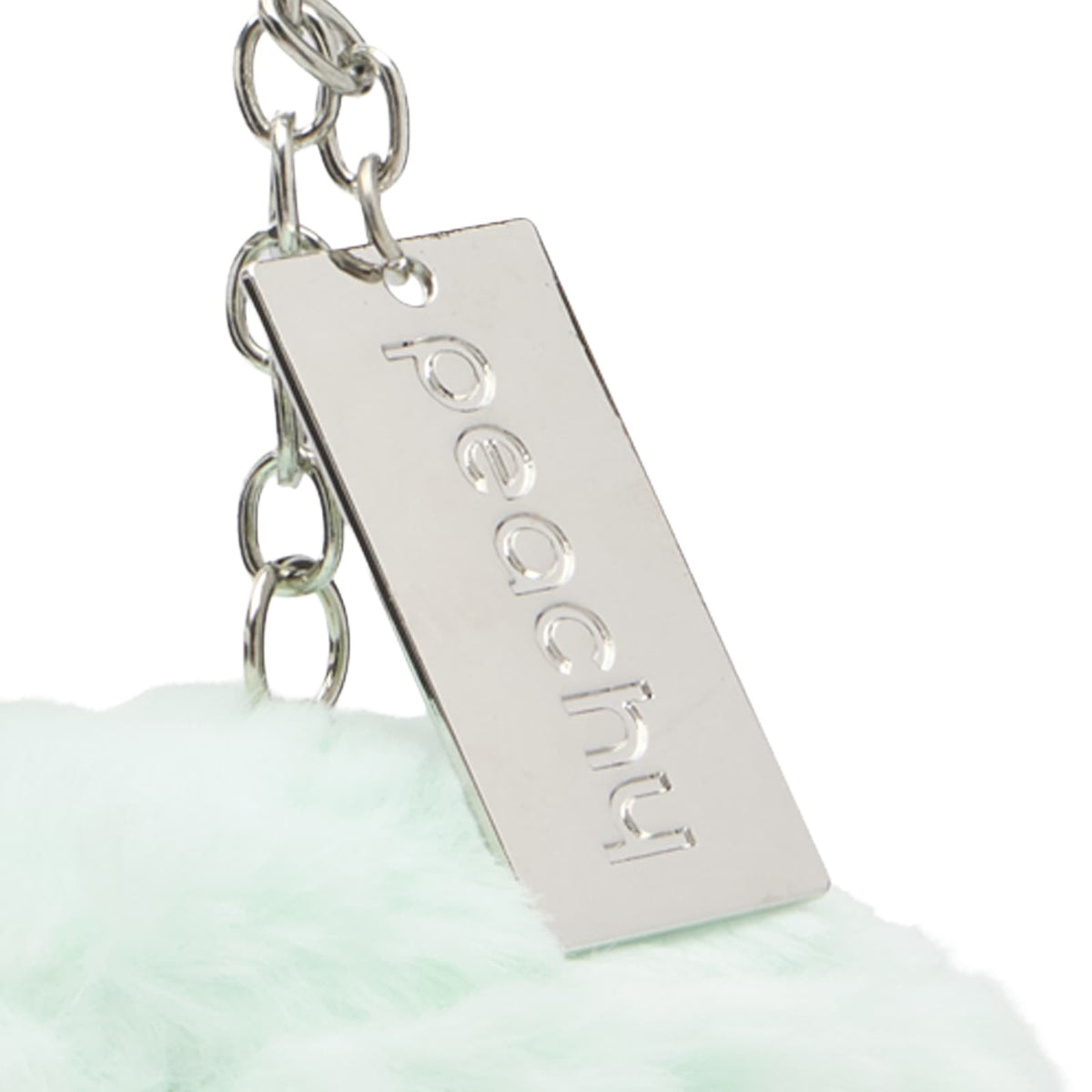 Peachy Den Fluffy Mirror Compact Keychain - END. Exclusive