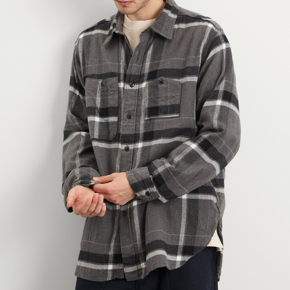Engineered Garments Brushed Big Plaid Work Shirt