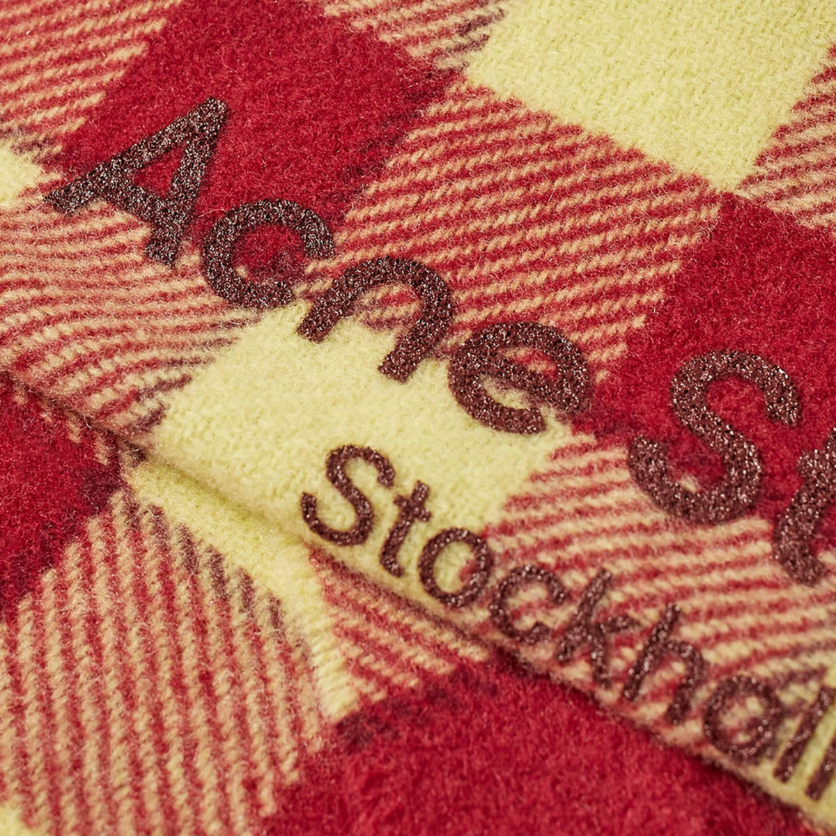 Acne Studios Cassiar Check Narrow New Scarf
