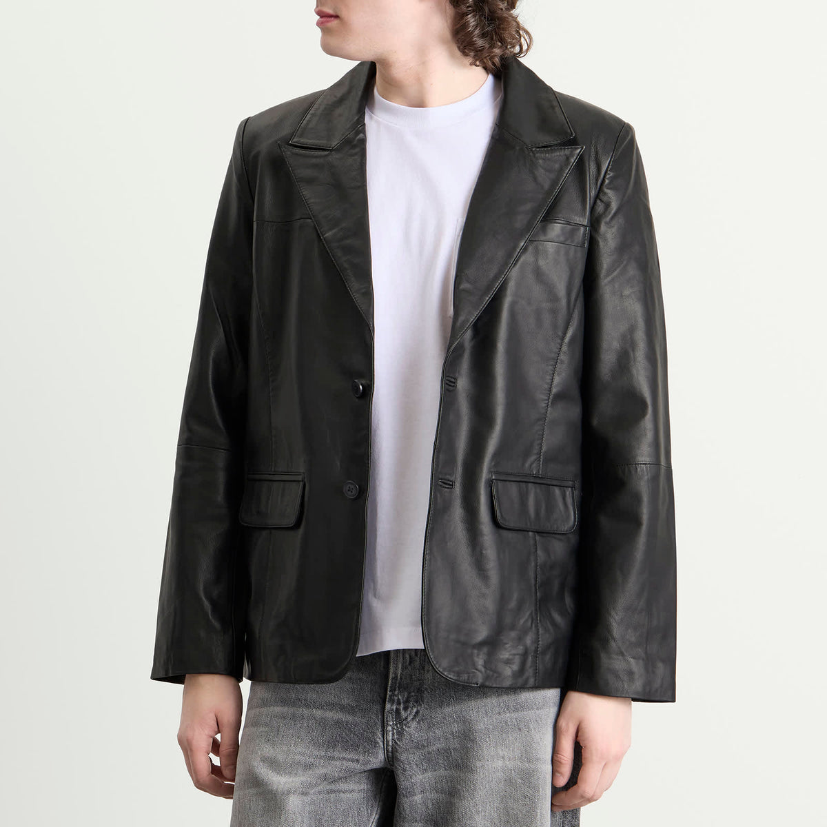 Deadwood Stanley Leather Blazer
