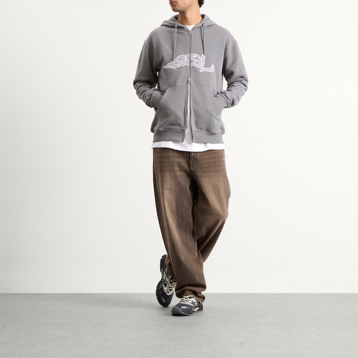 POSTAL Trip Applique Zip Hoodie