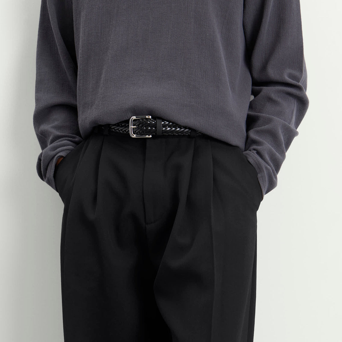 Studio Nicholson Line Tech Wool Pleated Trouser