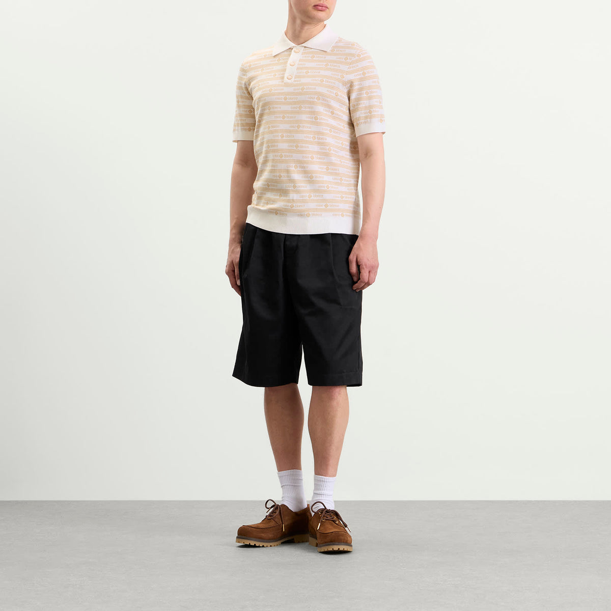 Casablanca Wordmar Merino Wool Polo