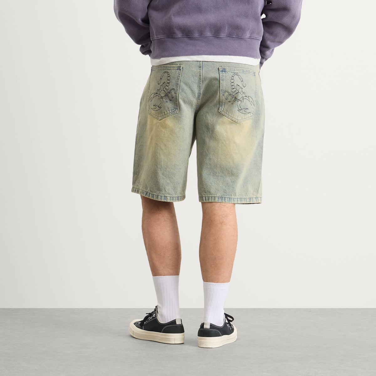 Butter Goods Scorpion Stitch Denim Shorts