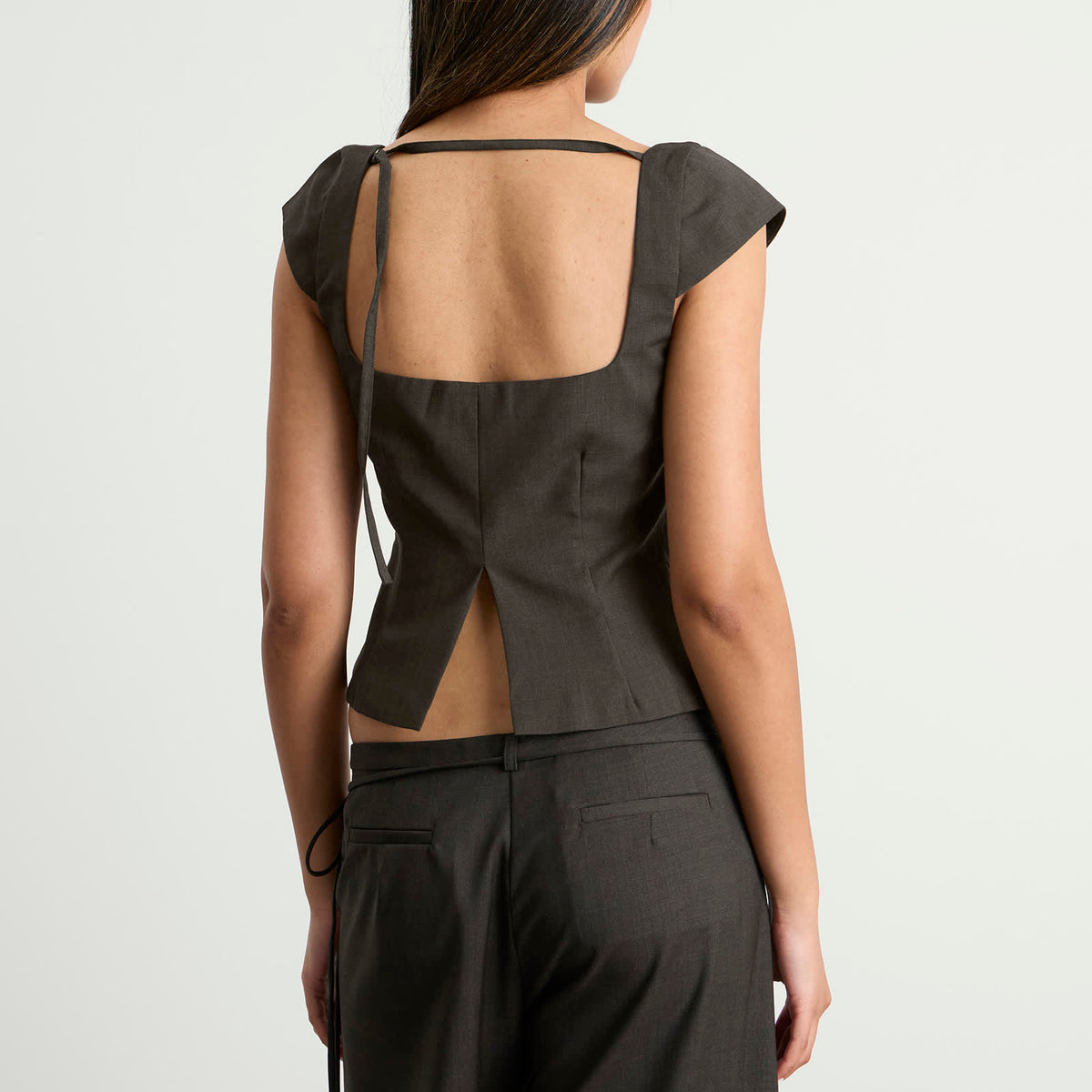 St. Agni Wool Cap Sleeve Top